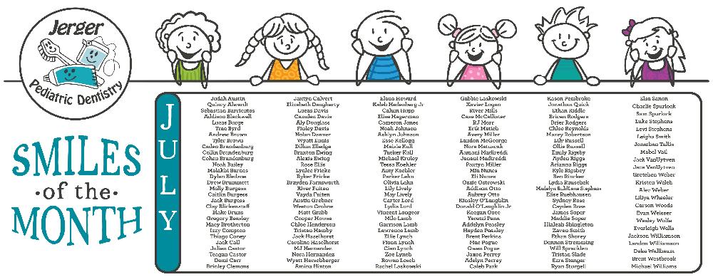 July 2024 smile of the month winners