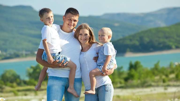 Happy parents that are aware of Children's Orthodontics in Decatur, IL